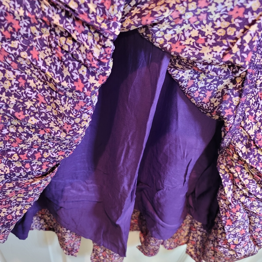 Sundance Purple Floral High-Low Dress - Picture 10 of 14